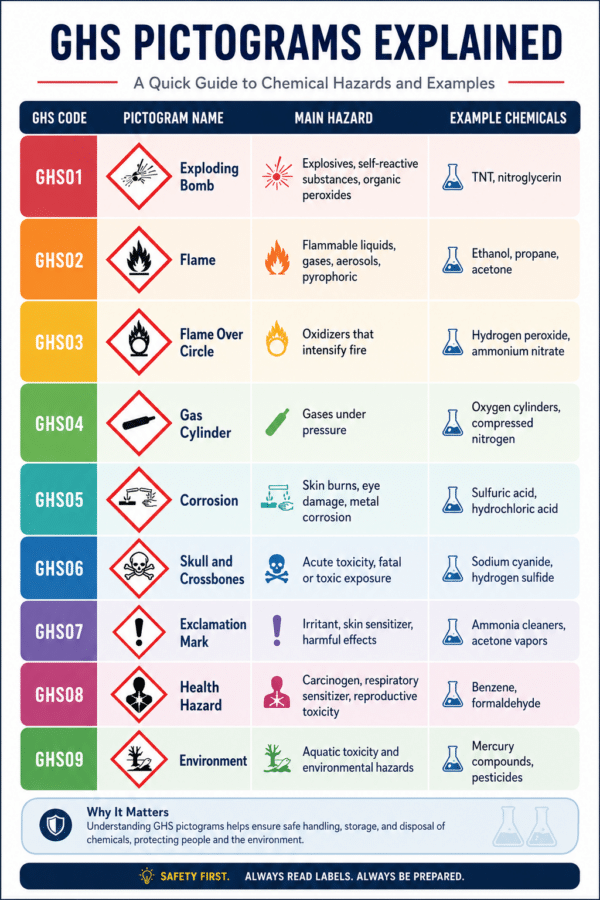 Understanding The GHS Pictograms: A Guide to Hazard Labels in 2026