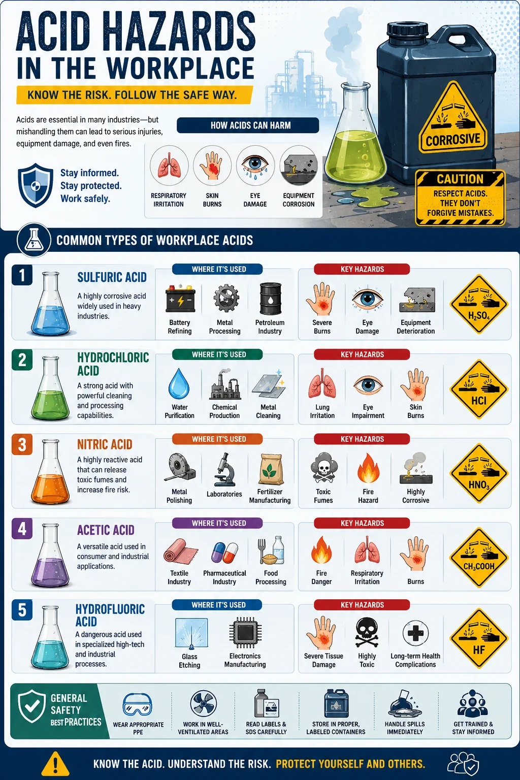 Acid hazards in the workplace Acid hazards in the workplace