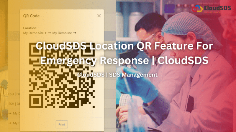 SDS QR Code Scan Feature to Find Chemicals Quickly | CloudSDS