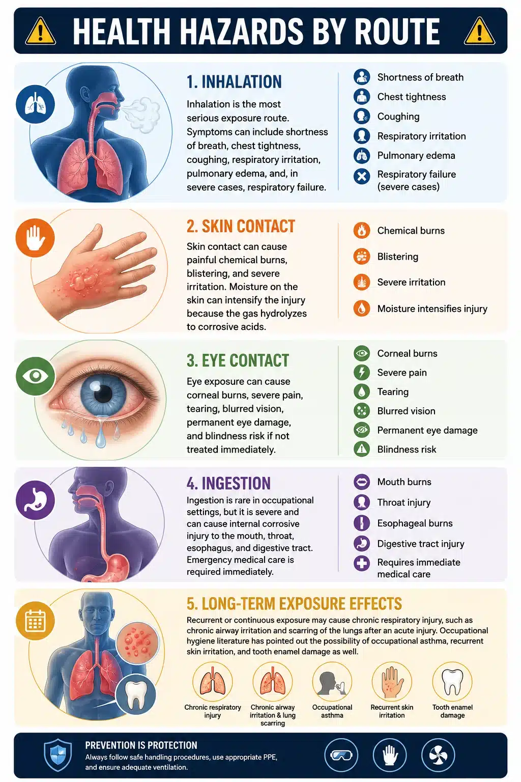 Health hazard of Boron Trichloride Health hazard of Boron Trichloride