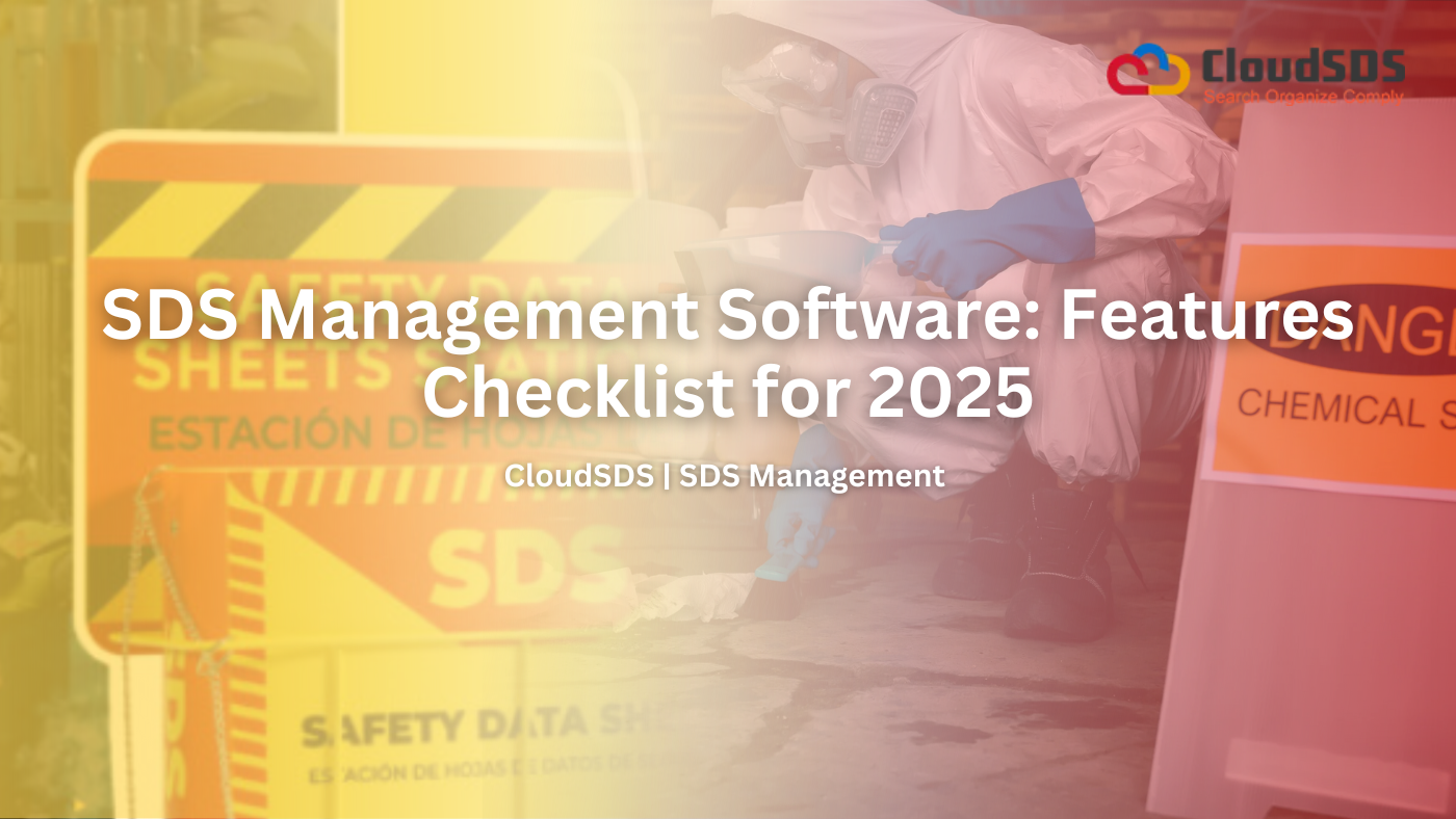 SDS Management Software Features Checklist for 2025