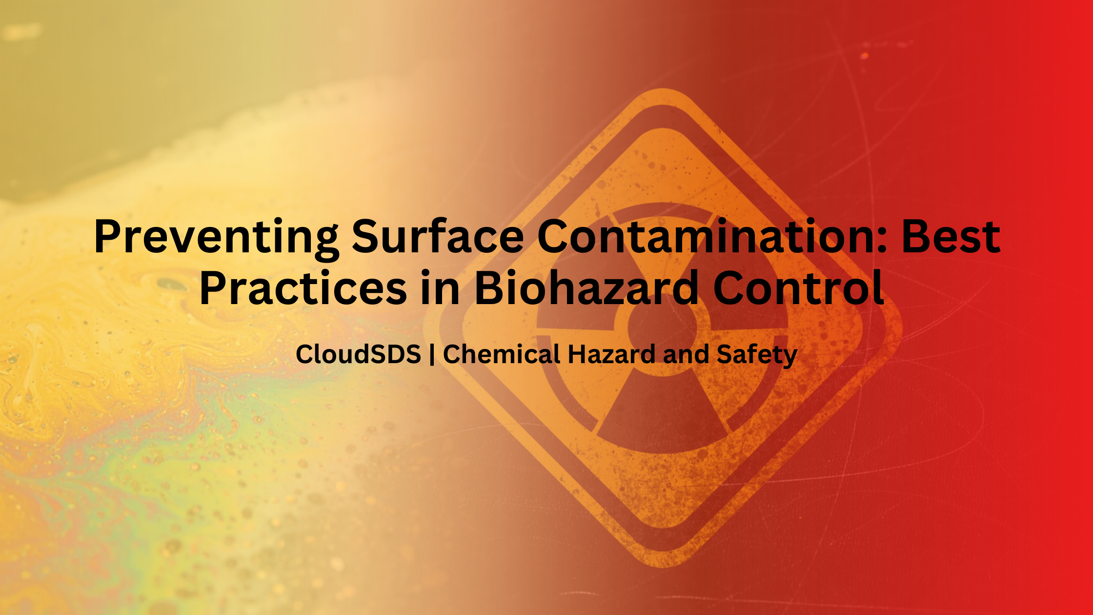 Preventing Surface Contamination Best Practices in Biohazard Control