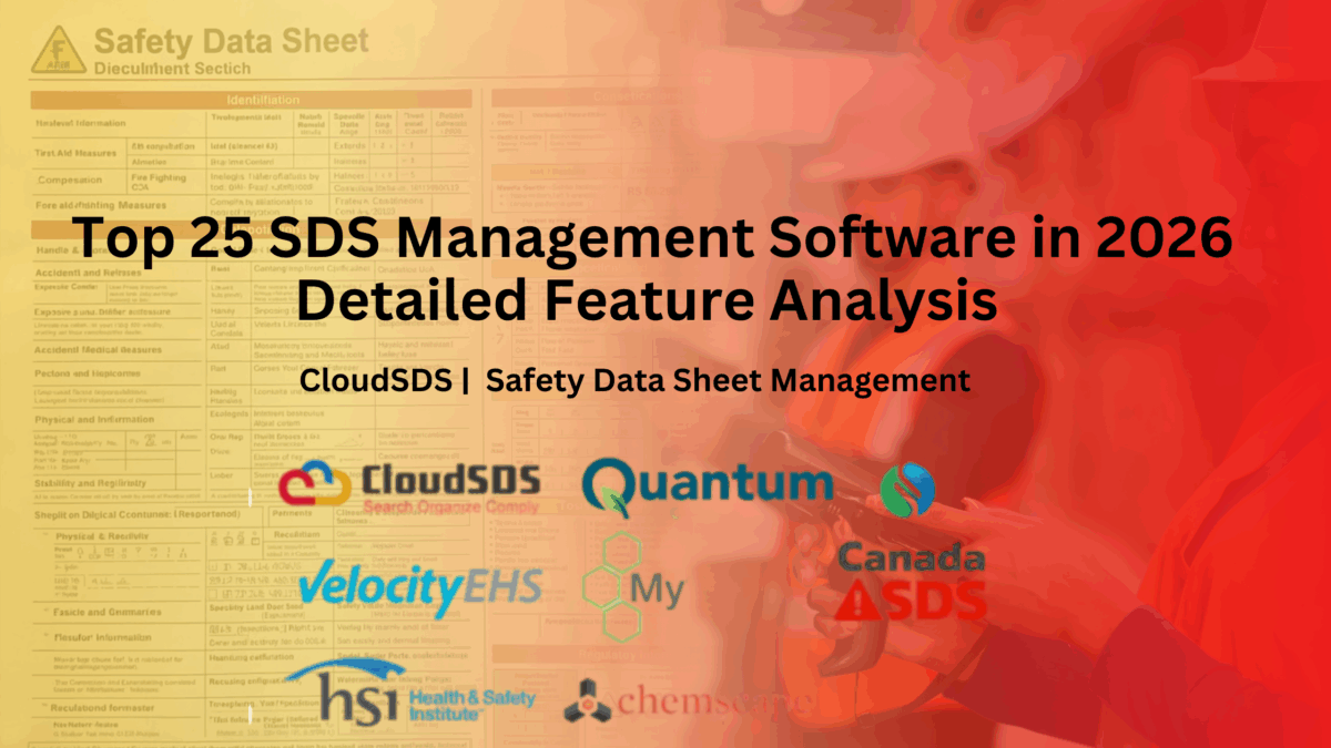 Top 25 SDS Management Software in 2026 | Detailed Feature Analysis