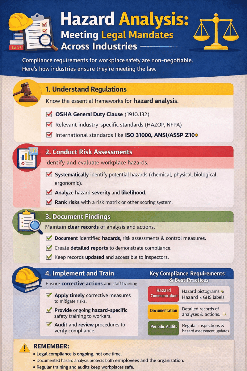 Legal Requirements for Hazard Analysis in Industries