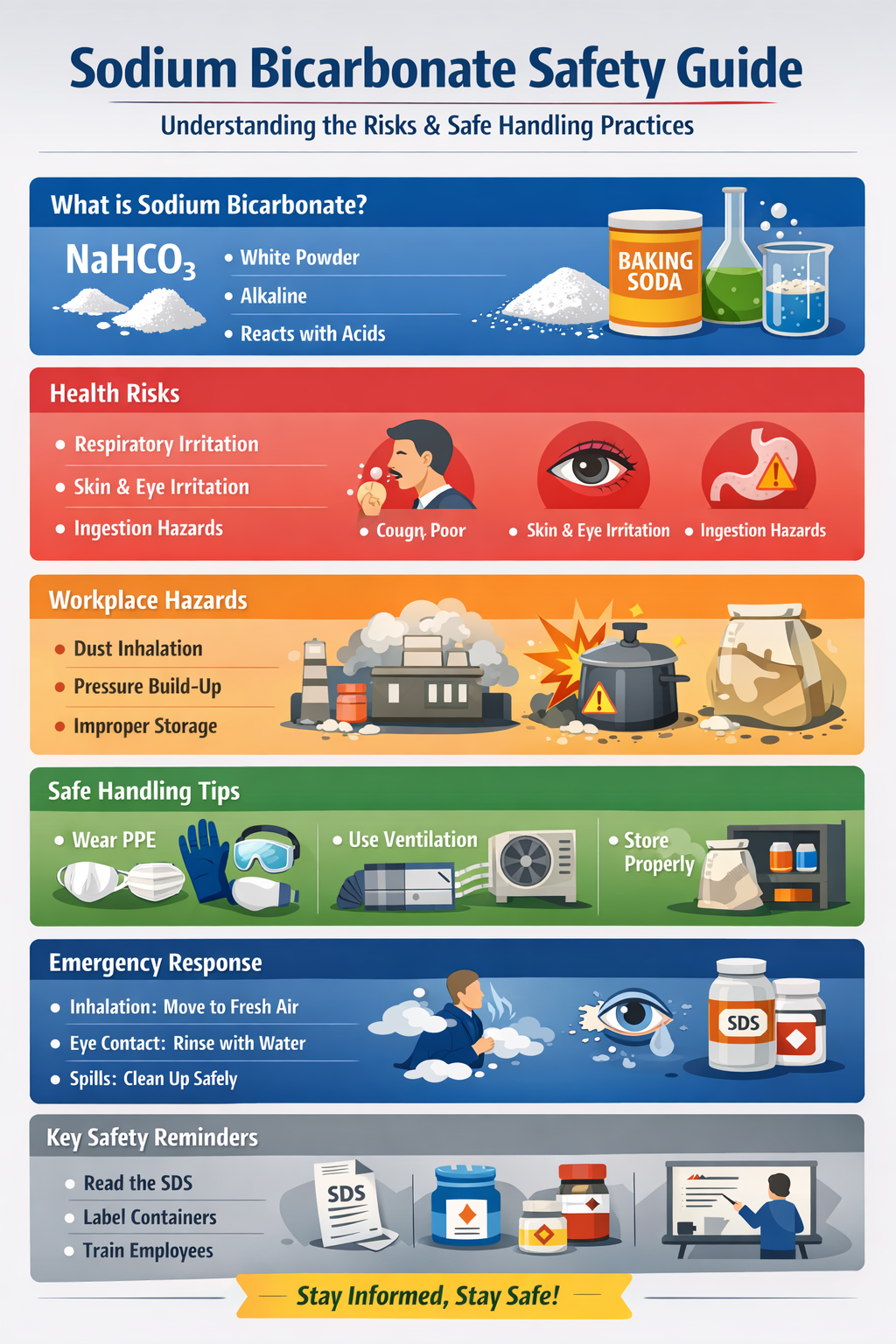 Sodium Bicarbonate Hazards Safety, Health Risks, and Workplace Handling Guide