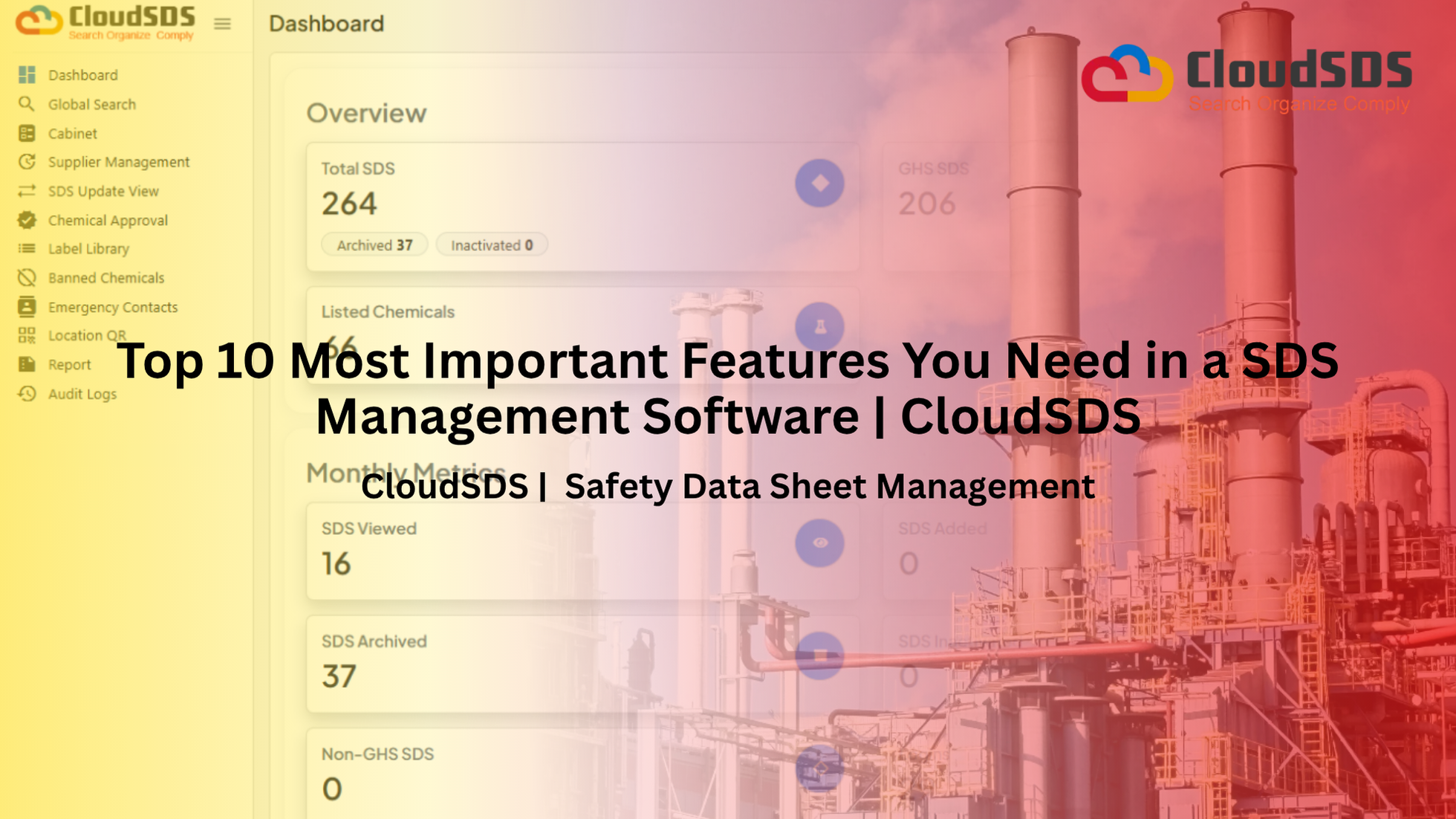 Top 10 Most Important Features You Need in a SDS Management Software CloudSDS